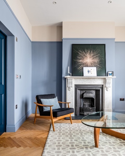 Georgian townhouse, formal reception room, Chelsea, UHM Basements